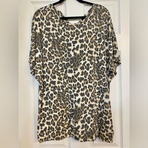 Leopard Print Women's Top